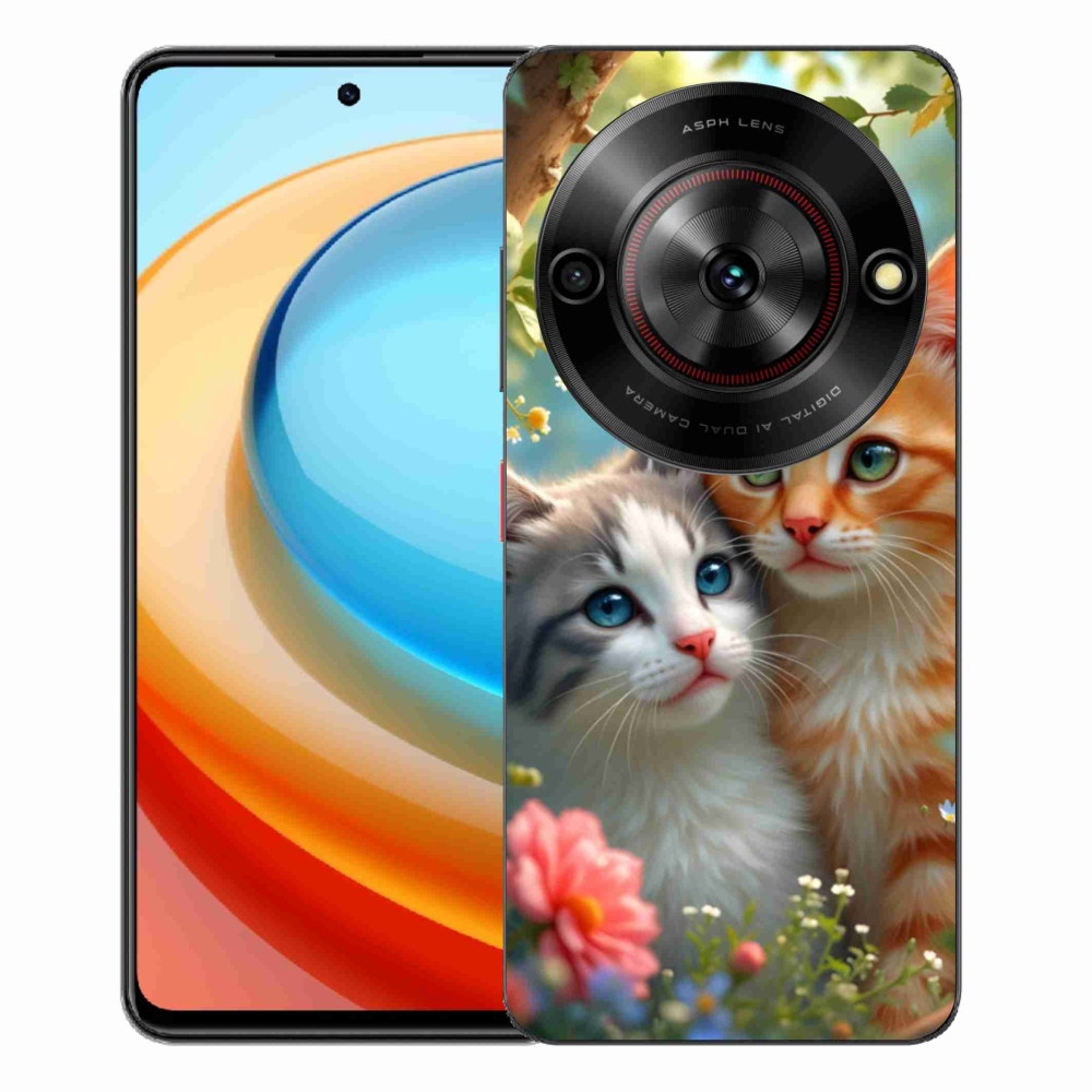 ZTE Blade A75 zselés borító mmCase - cat love 2