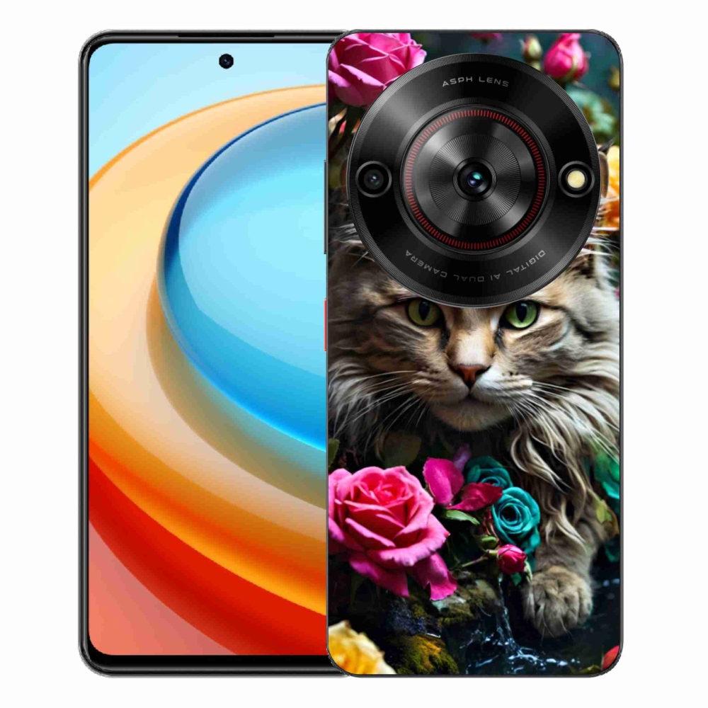 ZTE Blade A75 zselés tok mmCase - macskaszem nézet 2