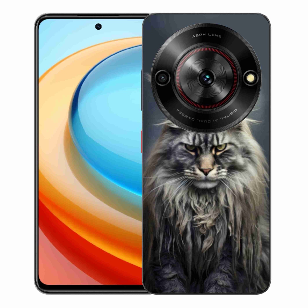ZTE Blade A75 zselés tok mmCase - macskaszem nézet 4