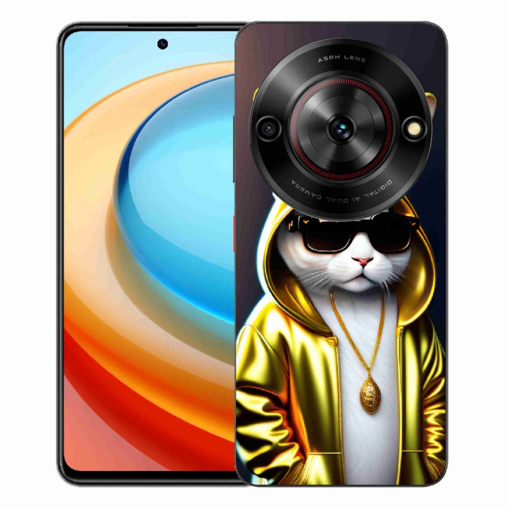 ZTE Blade A75 zselés tok mmCase - cat boss - macska főnök