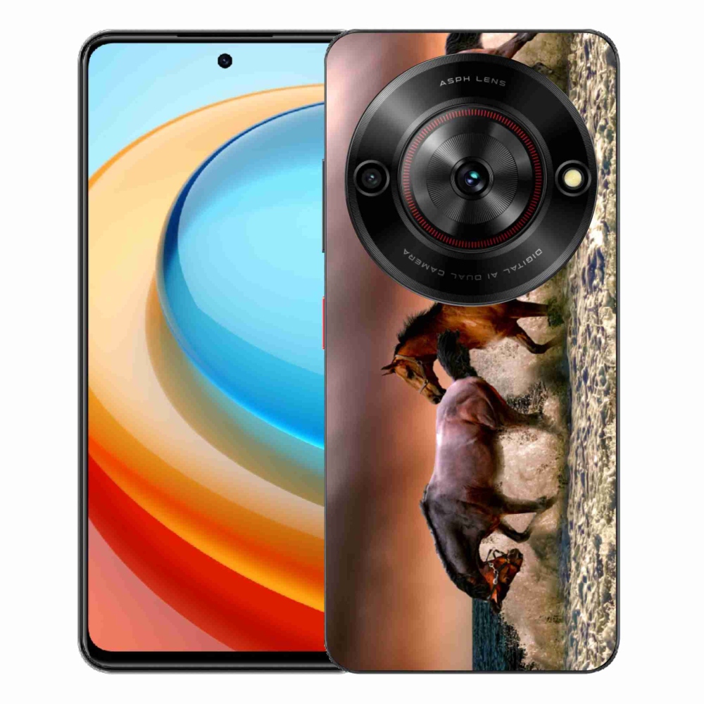 ZTE Blade A75 zselés tok mmCase - lovak 1