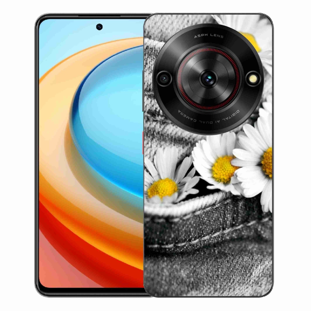 ZTE Blade A75 zselés tok mmCase - margarétás zseb