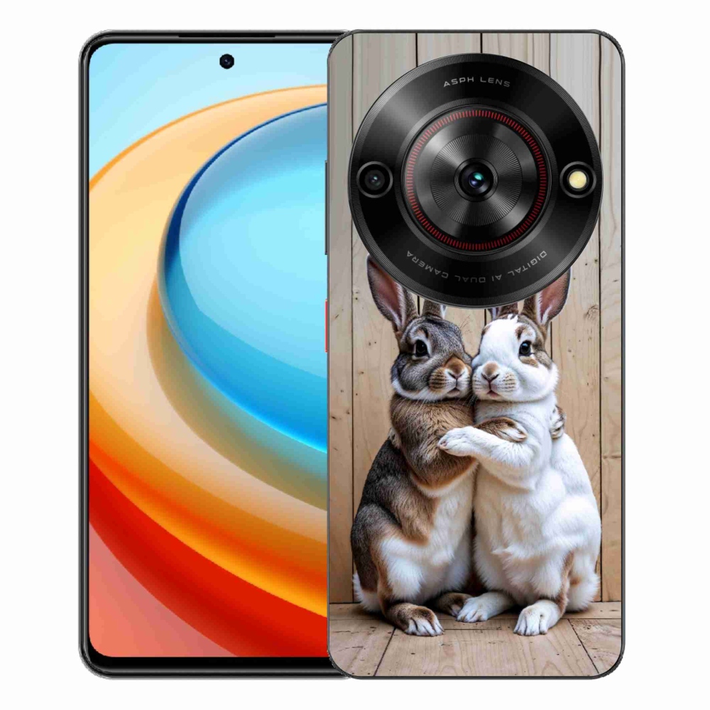 ZTE Blade A75 zselés tok mmCase - nyúl párhoz