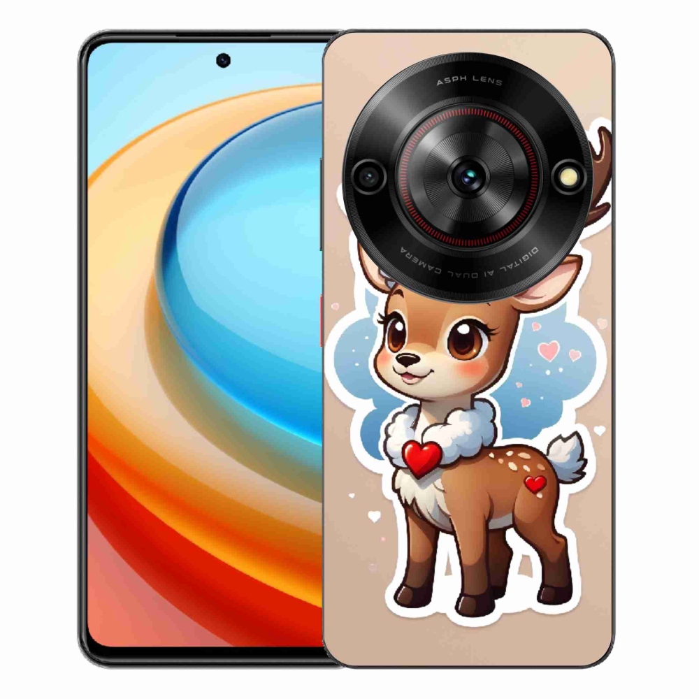 ZTE Blade A75 zselés tok mmCase - rajzfilm rénszarvashoz