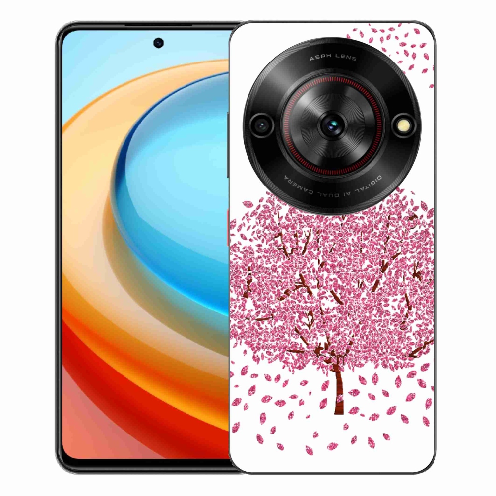 ZTE Blade A75 zselés tok mmCase - rajzfilmfa levelekkel