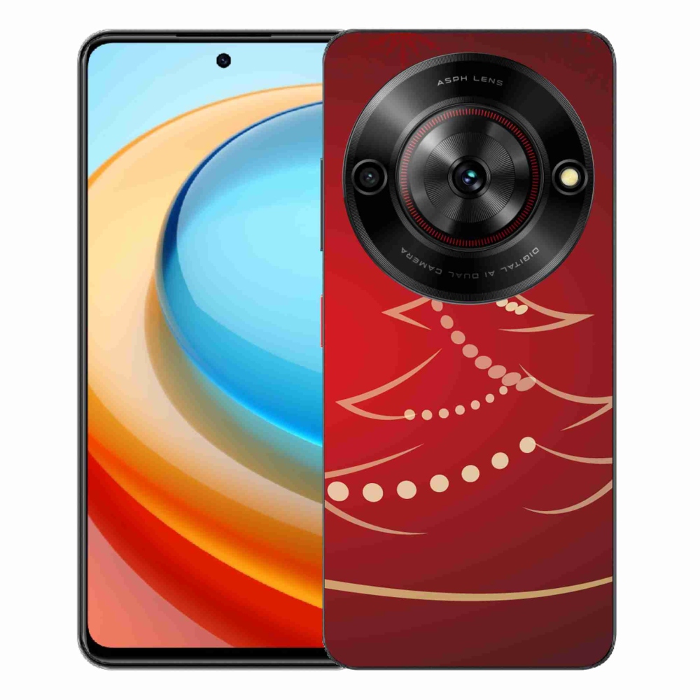 ZTE Blade A75 zselés tok mmCase - karácsonyfa karikatúra
