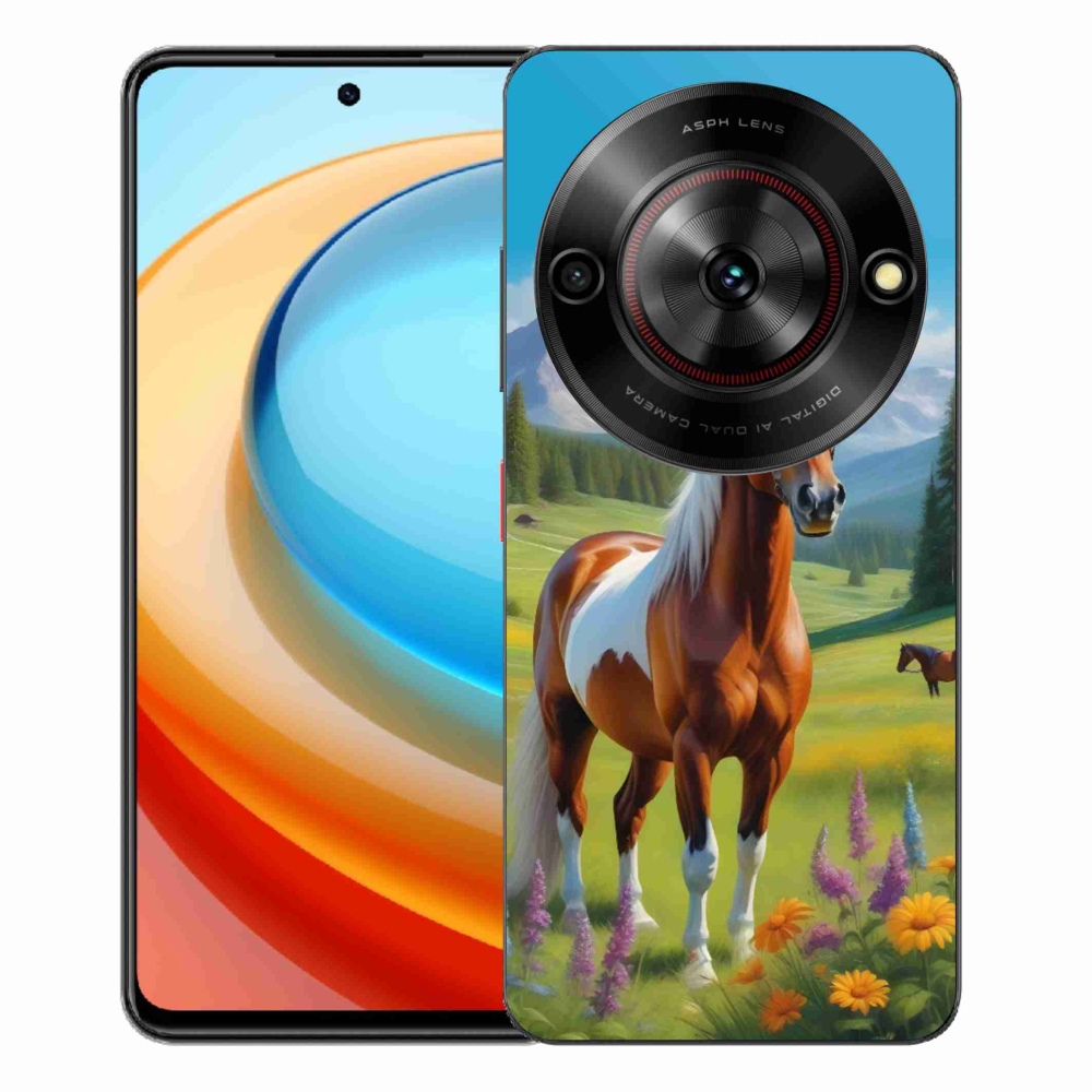ZTE Blade A75 zselés tok mmCase - ló a réten