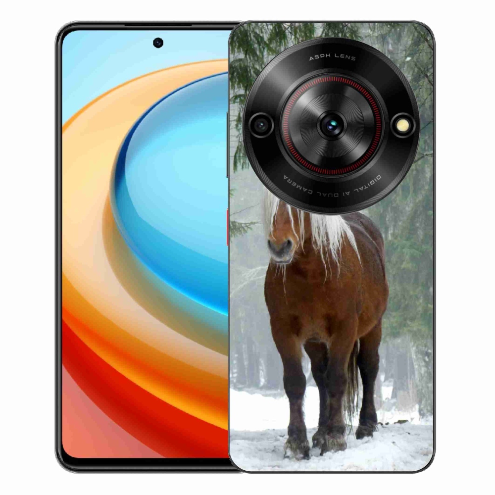 ZTE Blade A75 zselés tok mmCase - ló az erdőben