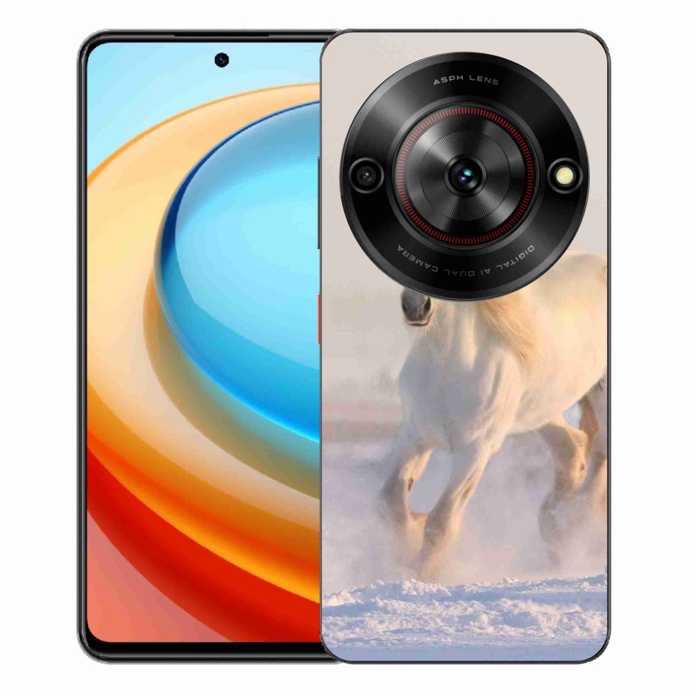 ZTE Blade A75 zselés tok mmCase - ló a hóban
