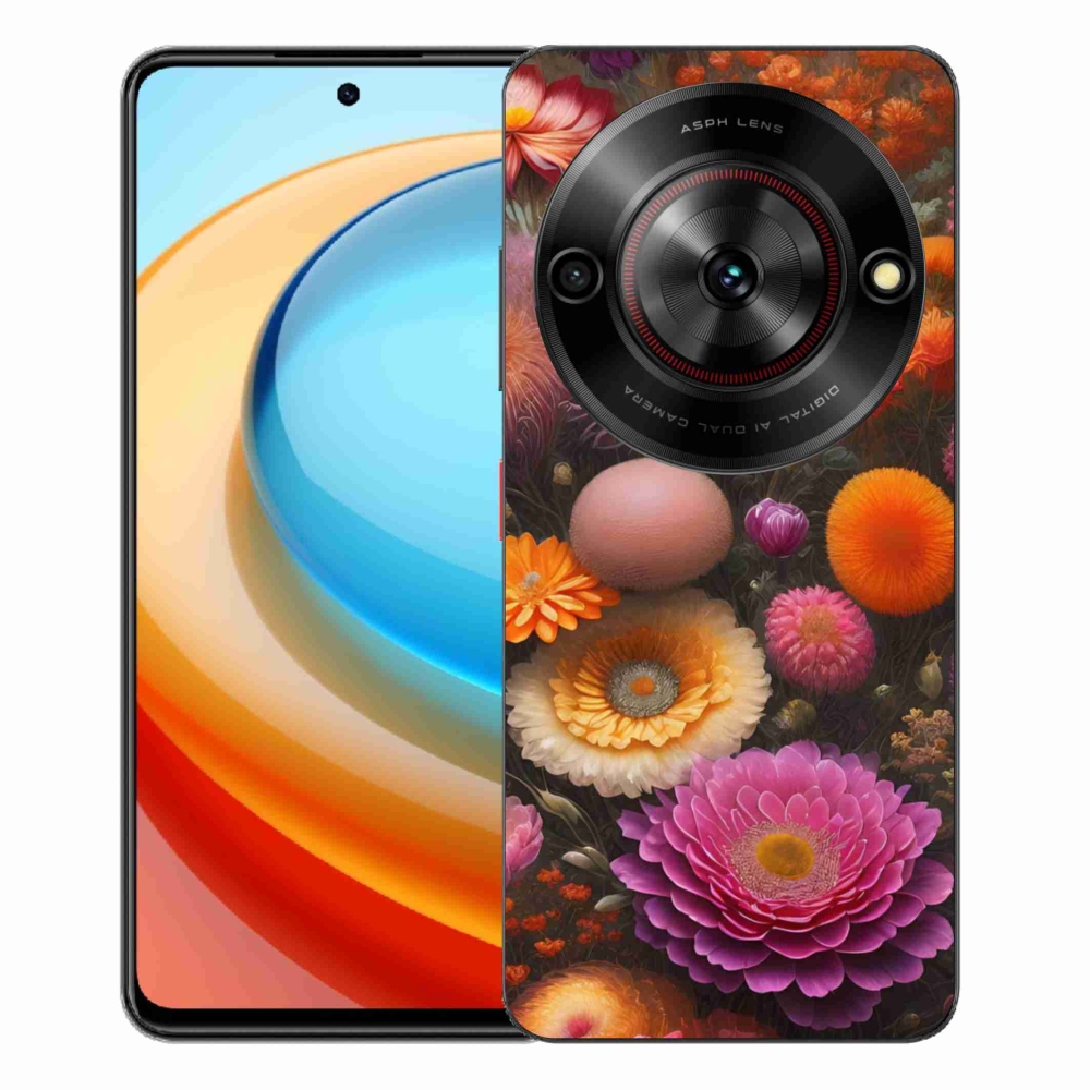 ZTE Blade A75 zselés tok mmCase - virágos kompozíció