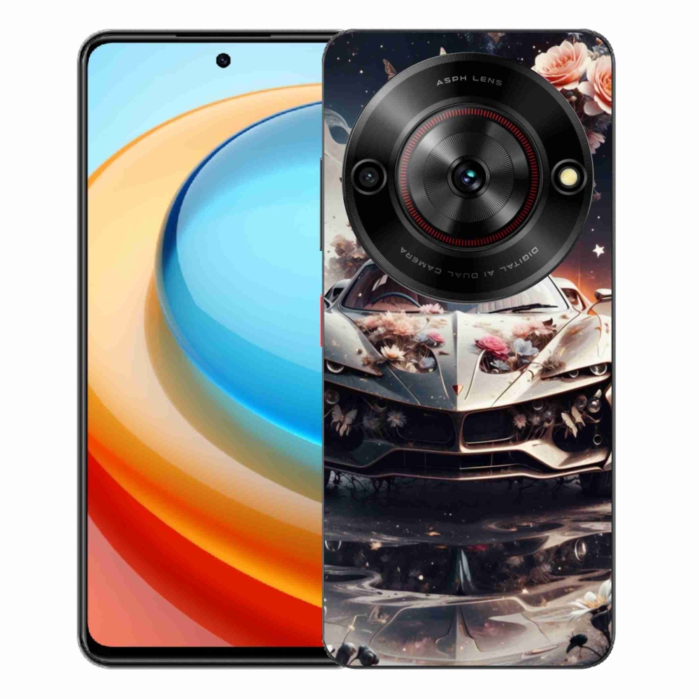 ZTE Blade A75 zselés borító mmCase - virágos sportautó