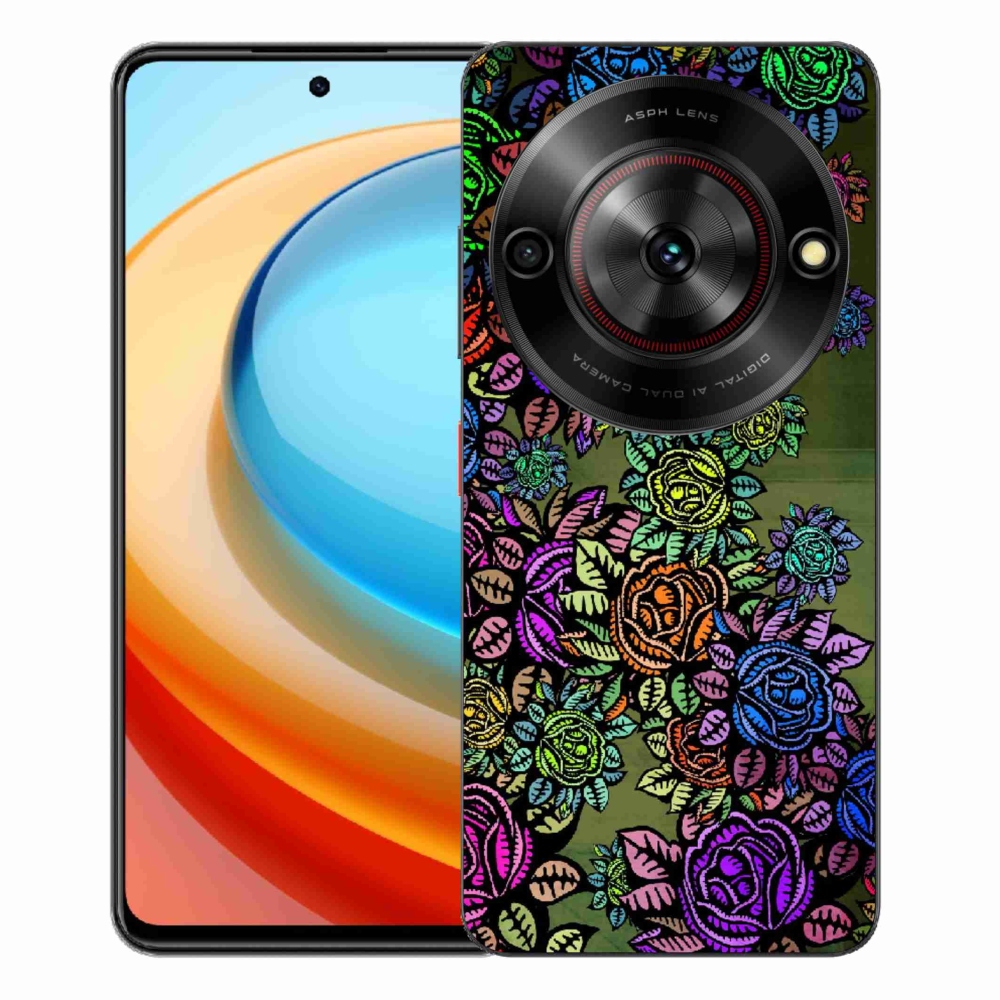 ZTE Blade A75 zselés tok mmCase - virágok 6