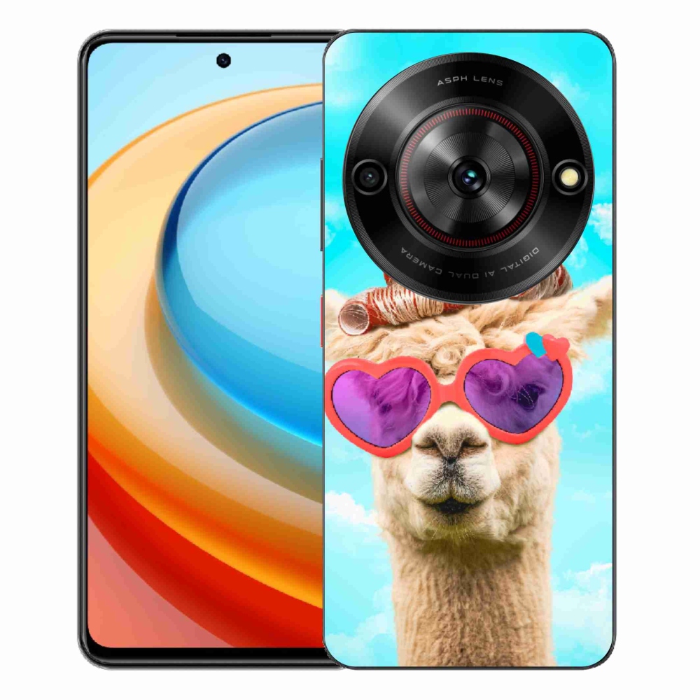 ZTE Blade A75 zselés tok mmCase - szemüveges láma