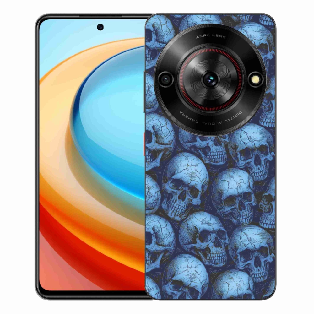 ZTE Blade A75 zselés tok mmCase - koponyák