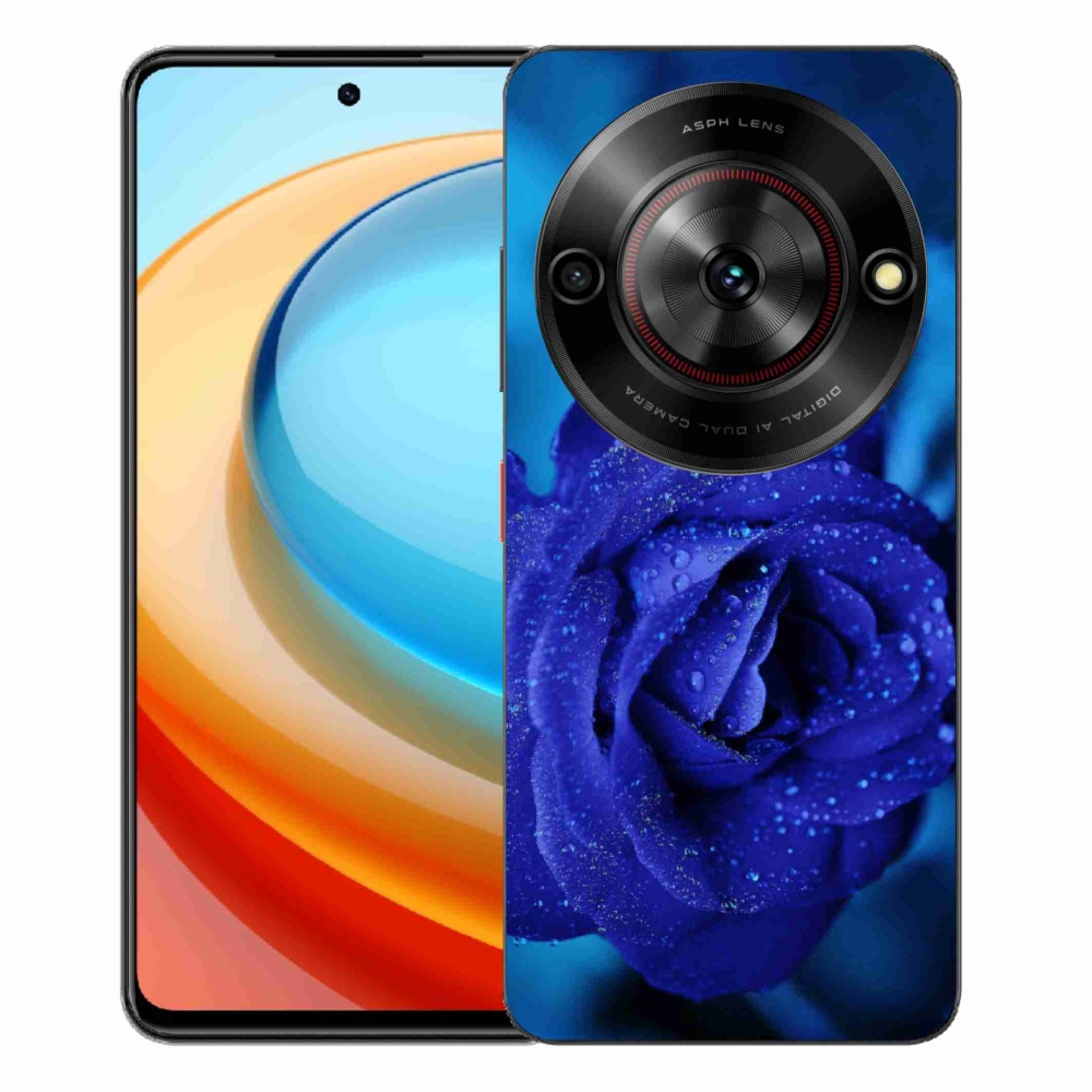 ZTE Blade A75 zselés tok mmCase - kék rózsa