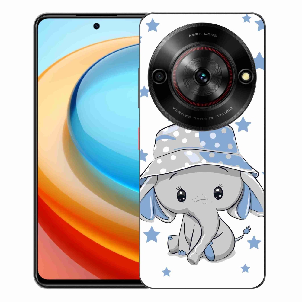 ZTE Blade A75 zselés tok mmCase - kék elefánt