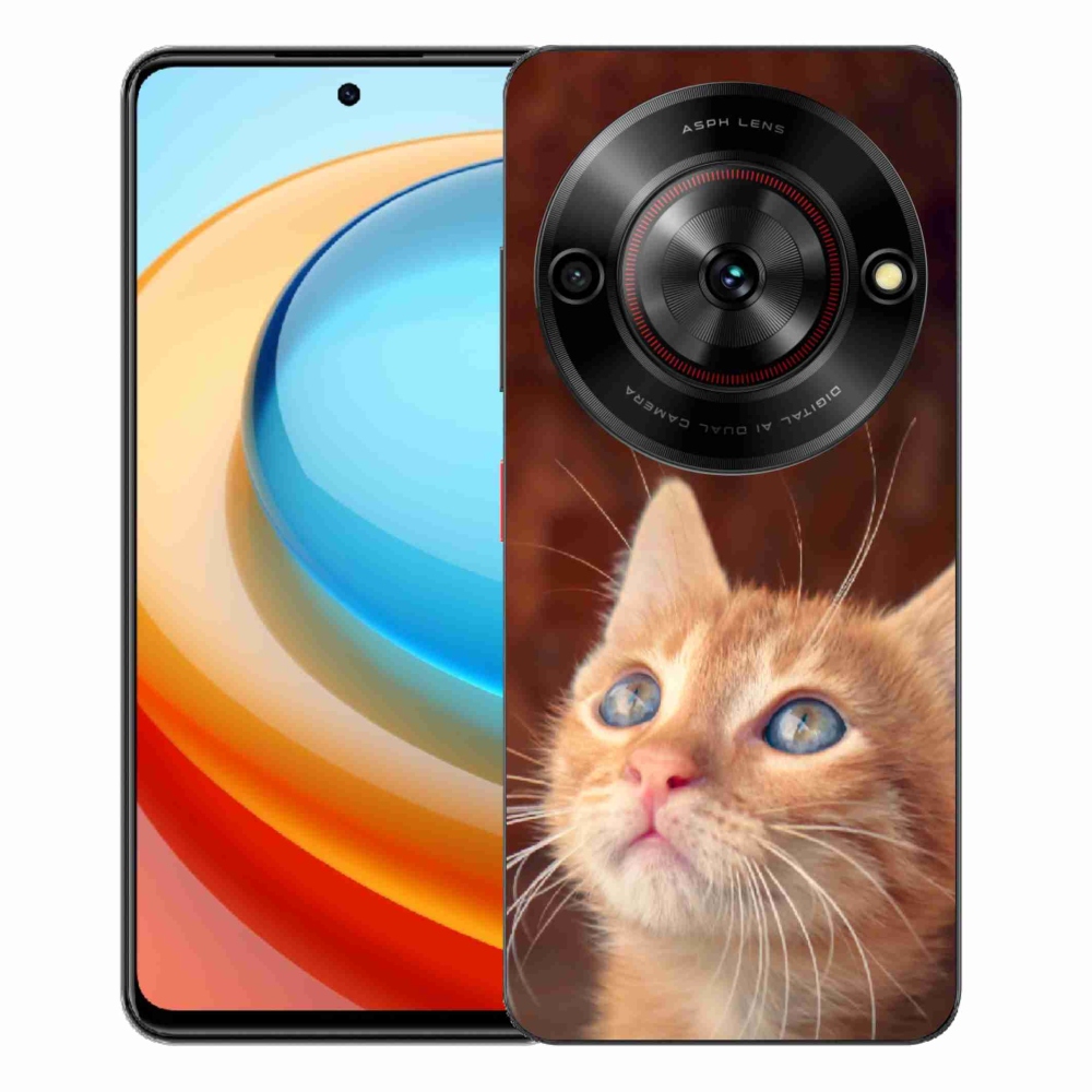 ZTE Blade A75 zselés tok mmCase - pillangó és cica