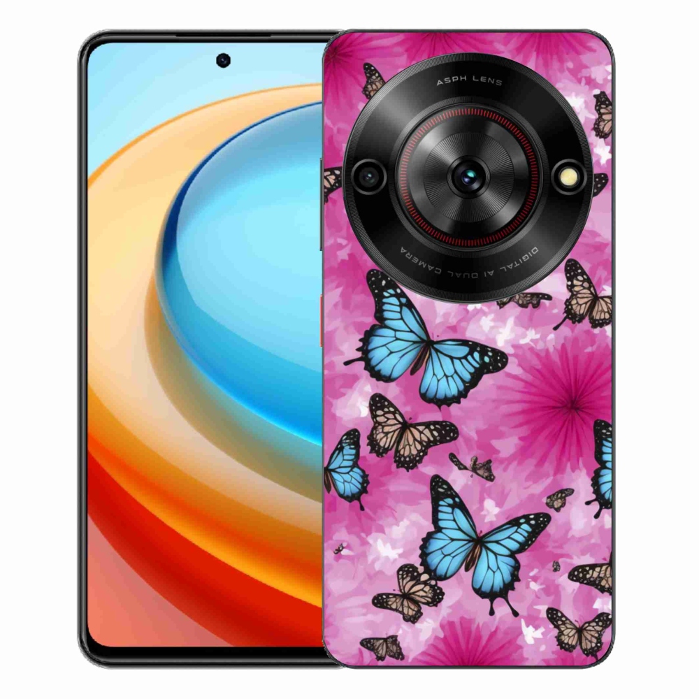 ZTE Blade A75 zselés tok mmCase - pillangó kert