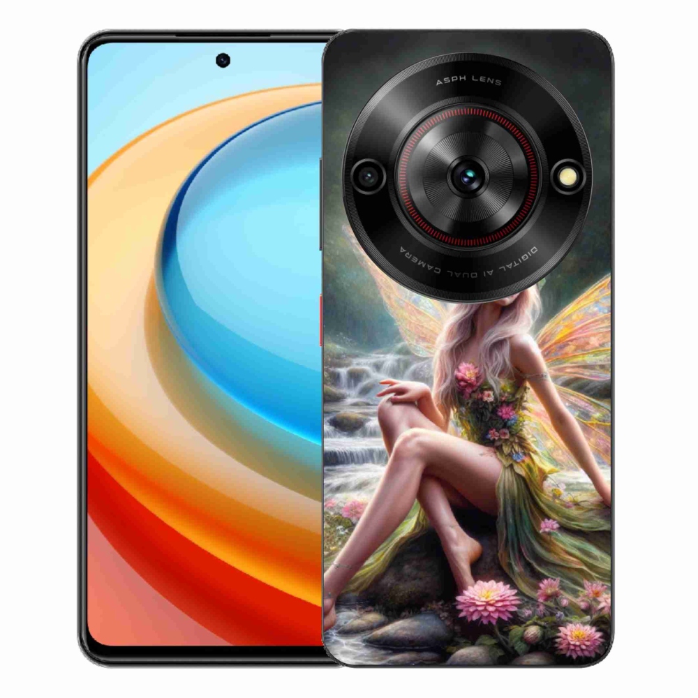 ZTE Blade A75 zselés tok mmCase - pillangó nő 1