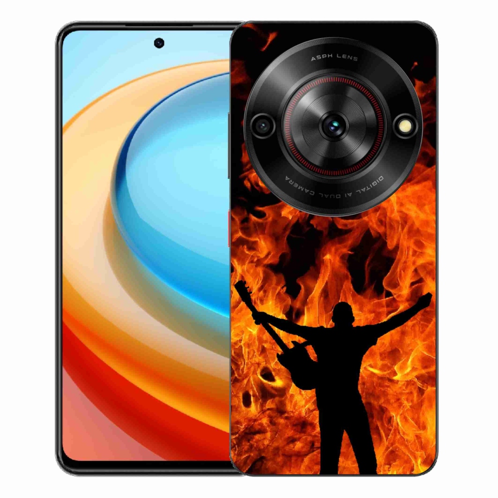 ZTE Blade A75 zselés borítás mmCase - zenész és tűz