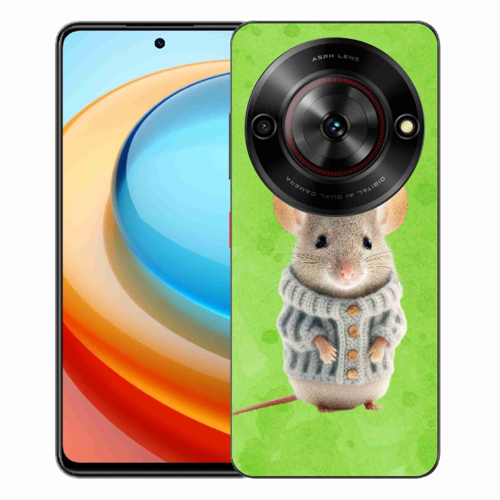 ZTE Blade A75 zselés tok mmCase - egér pulóverben