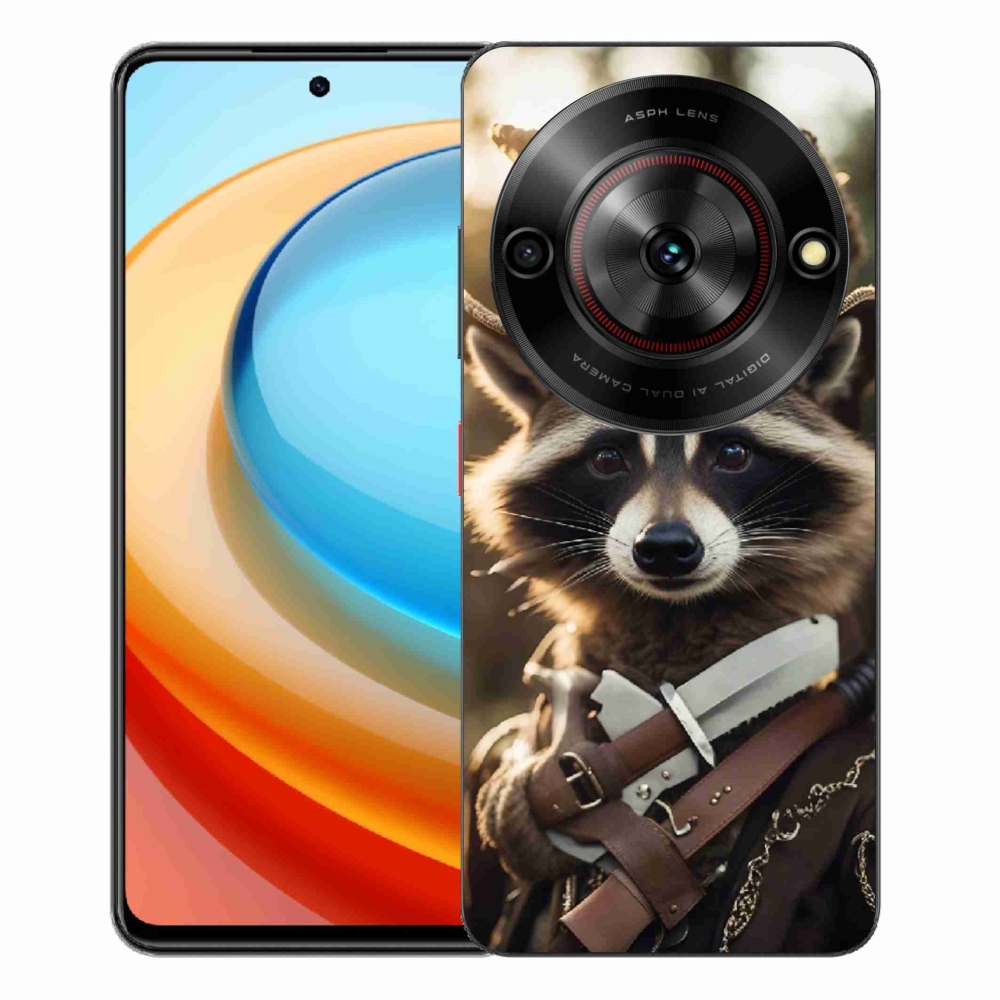 ZTE Blade A75 zselés tok mmCase - mosómedve egyenruhában