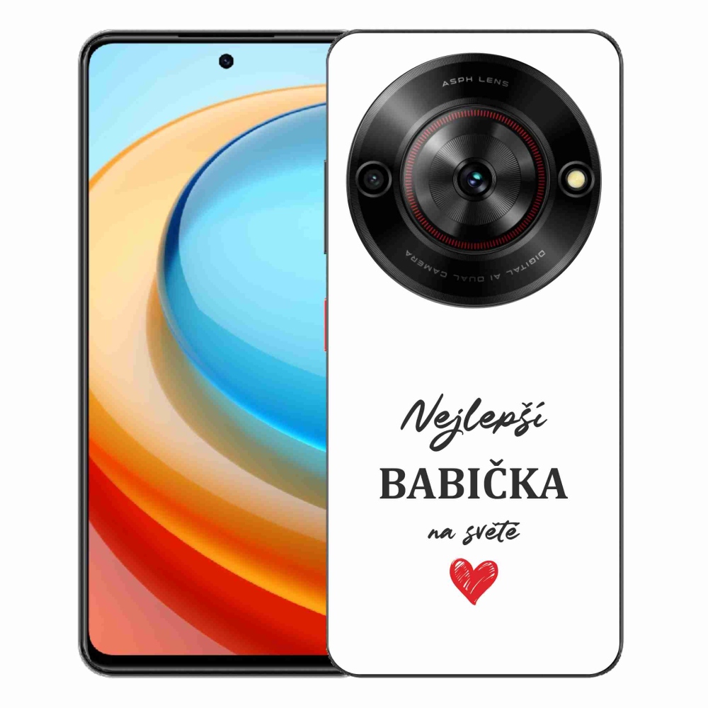ZTE Blade A75 zselés borító mmCase - a legjobb nagymama 1 fehér háttérrel