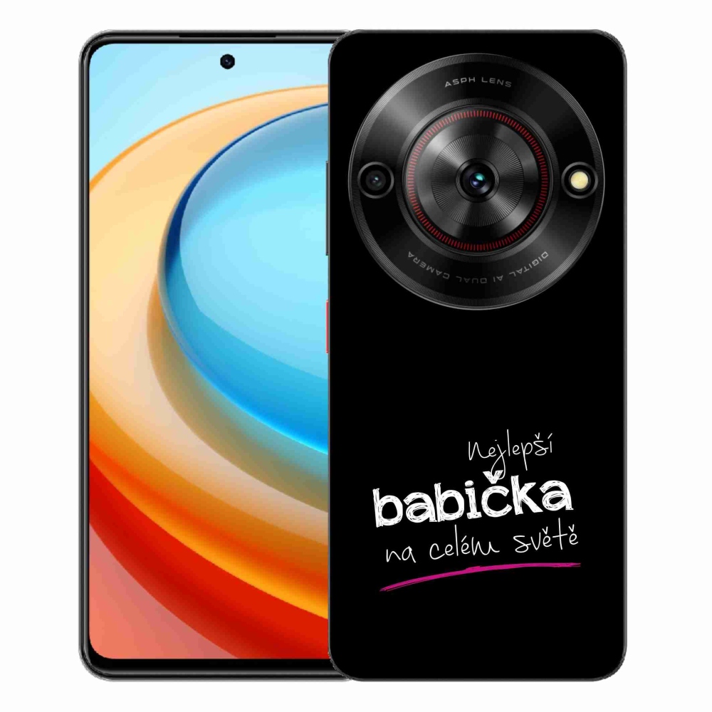 ZTE Blade A75 zselés borító mmCase - a legjobb nagymama 4 fekete háttérrel