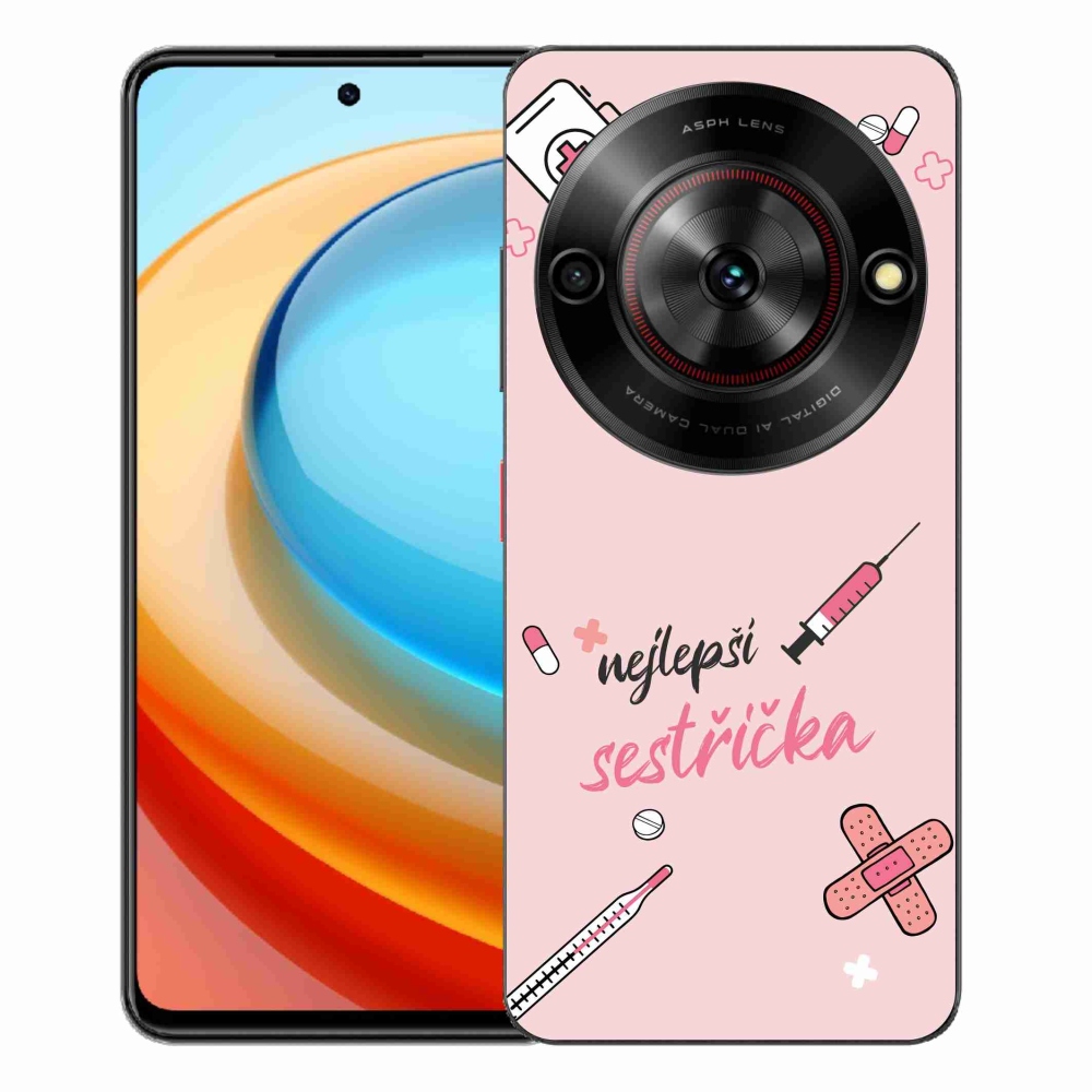 ZTE Blade A75 zselés borító mmCase - legjobb kishúg rózsaszín háttérrel