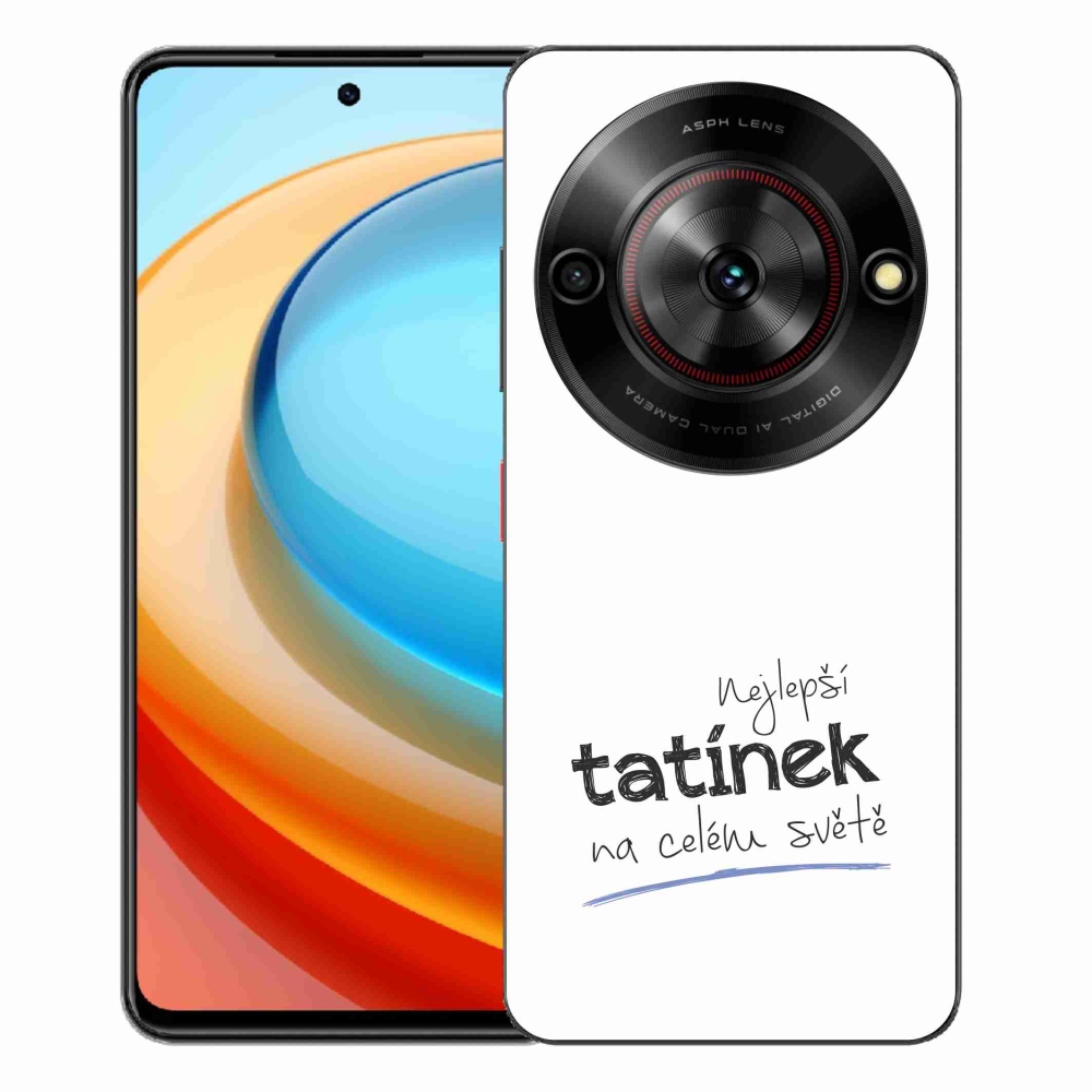 ZTE Blade A75 zselés borítás mmCase - legjobb apuci 4 fehér háttérrel
