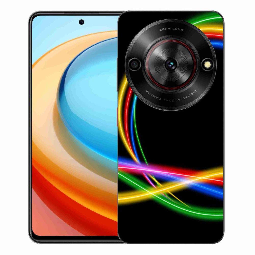 ZTE Blade A75 zselés tok mmCase - neon körökhöz