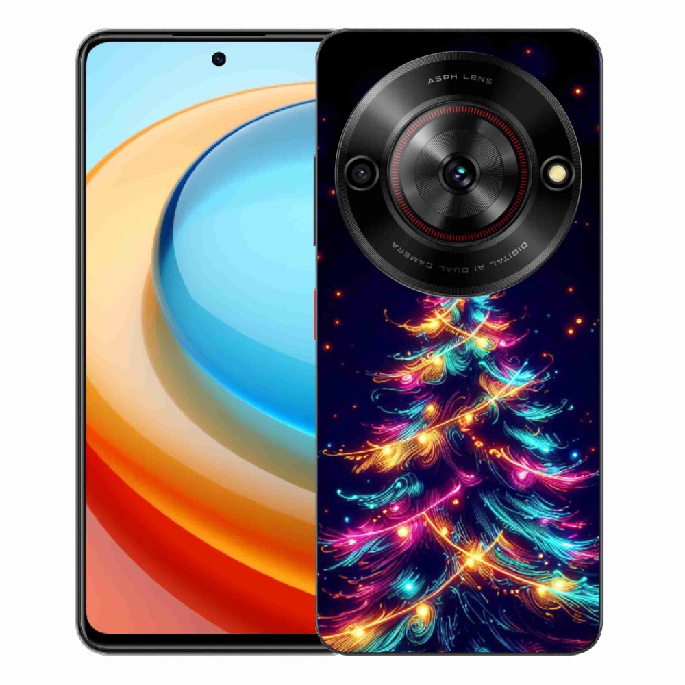 ZTE Blade A75 zselés borítás mmCase - neon karácsonyfa
