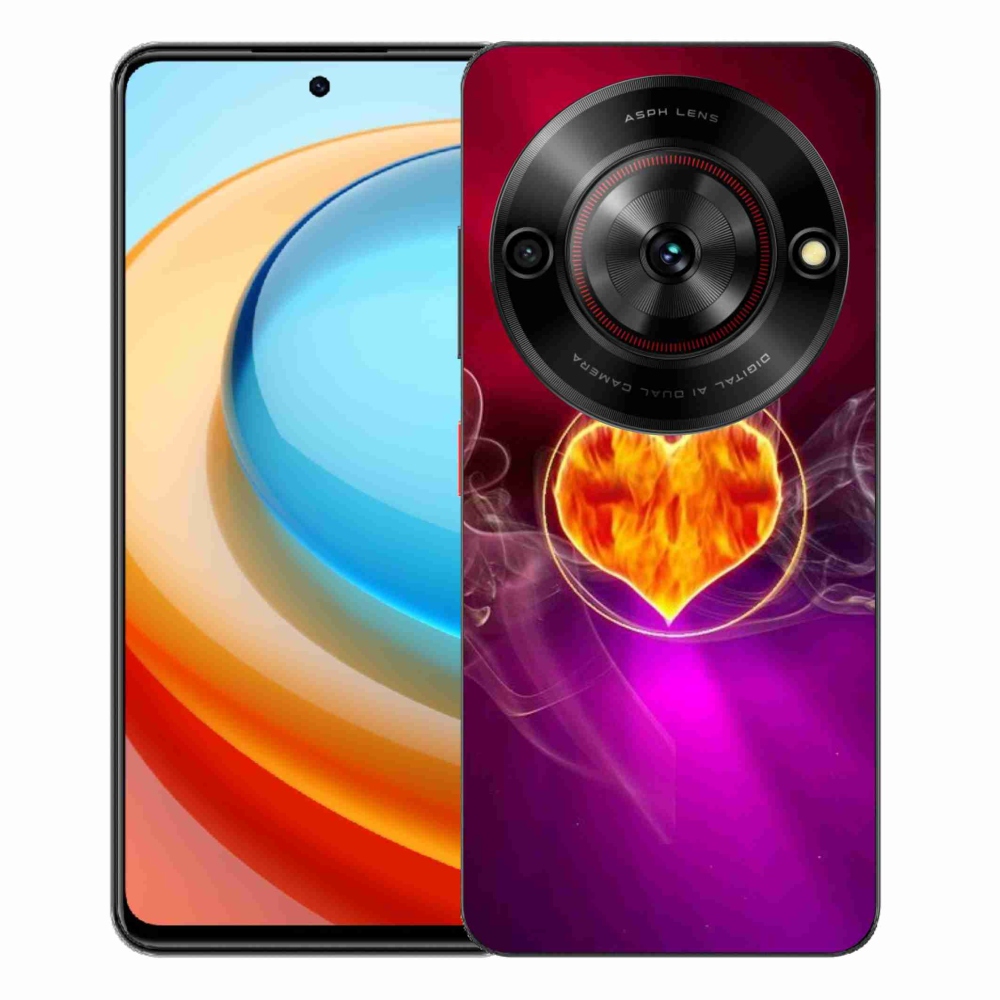 ZTE Blade A75 zselés tok mmCase - tüzes szív