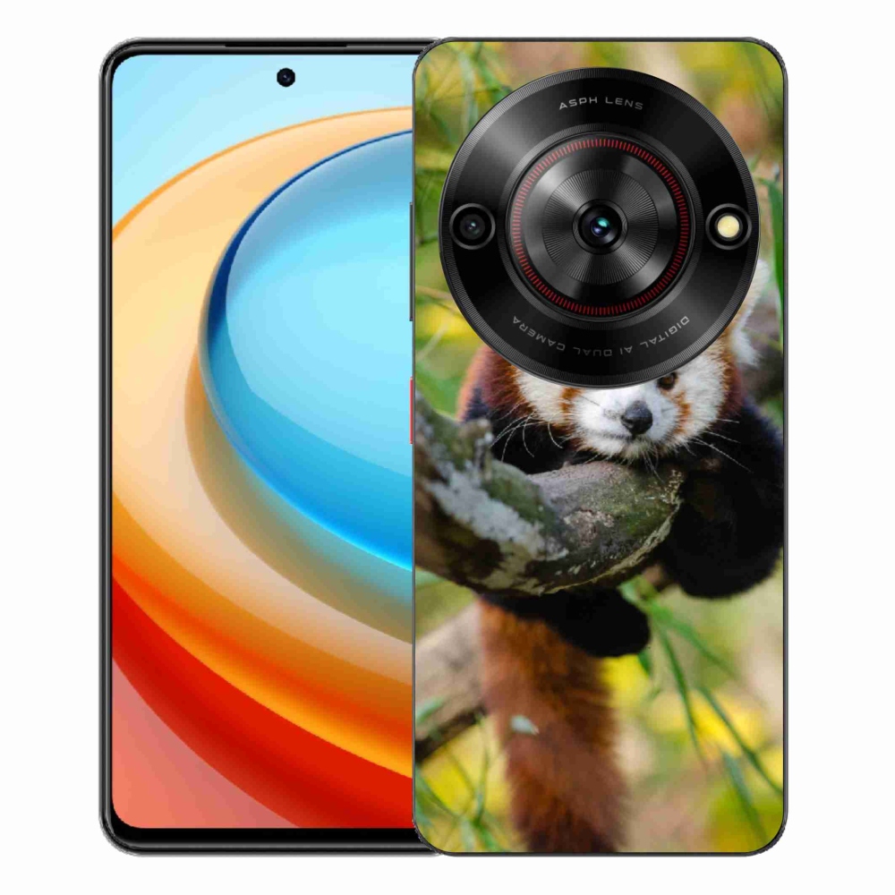 ZTE Blade A75 zselés tok mmCase - panda piros