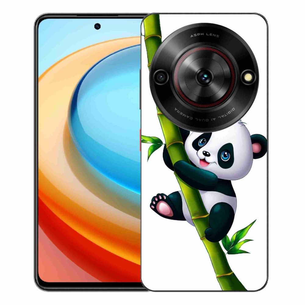 ZTE Blade A75 zselés tok mmCase - panda a bambuszon