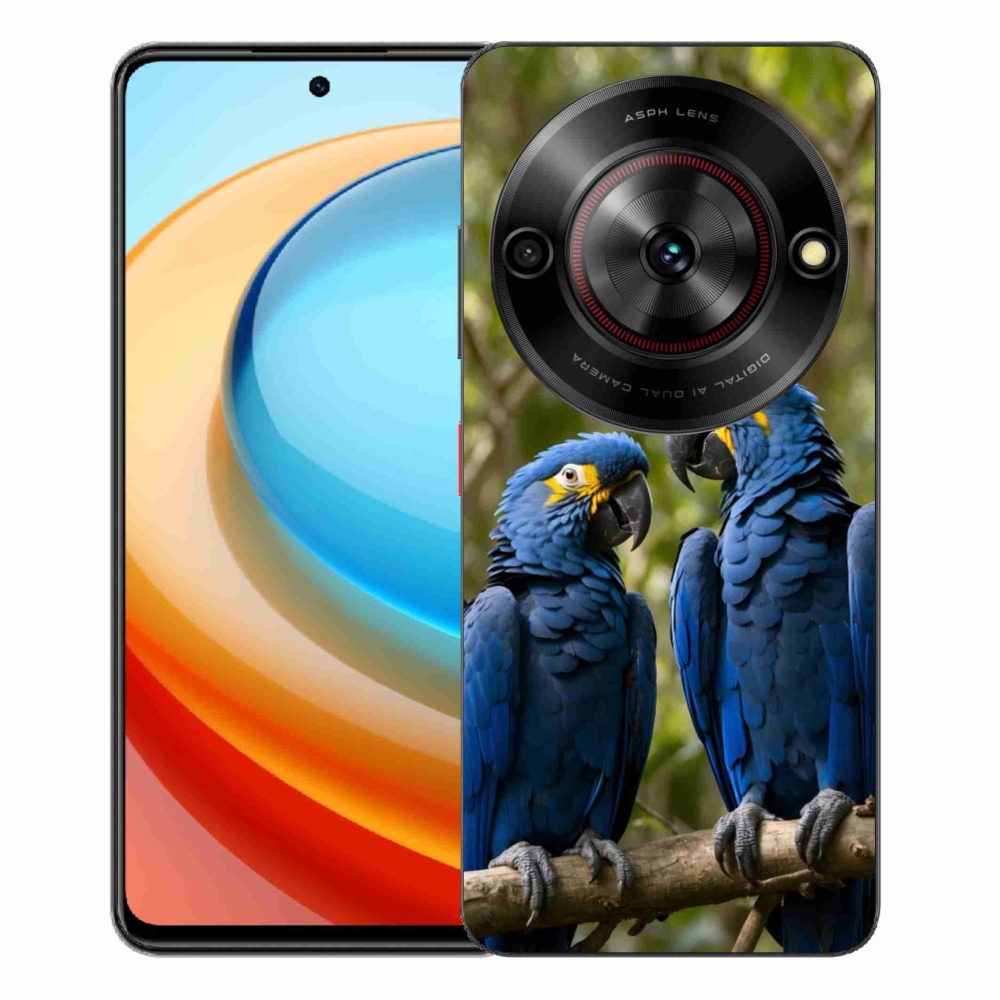 ZTE Blade A75 zselés tok mmCase - papagáj duóhoz
