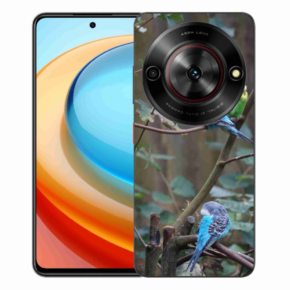 ZTE Blade A75 zselés tok mmCase - papagájok az ágon