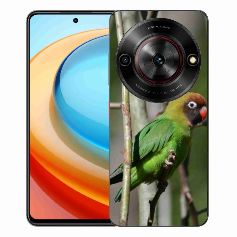 ZTE Blade A75 zselés tok mmCase - papagáj agapornis