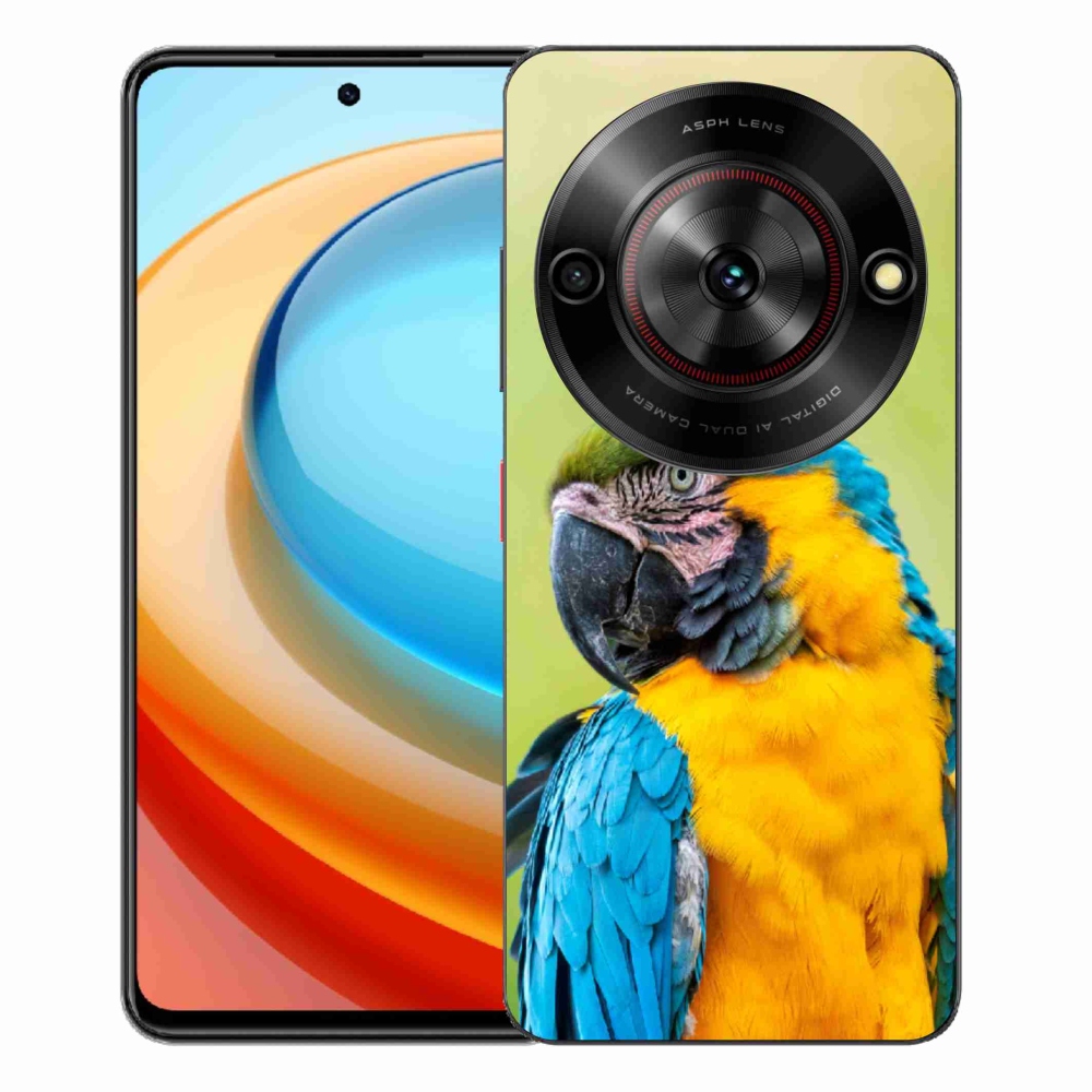 ZTE Blade A75 zselés tok mmCase - papagáj ara 2