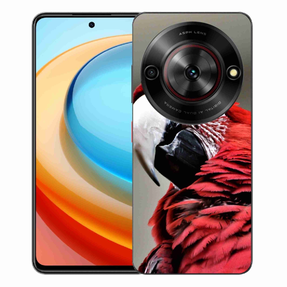 ZTE Blade A75 zselés tok mmCase - papagáj ara piros