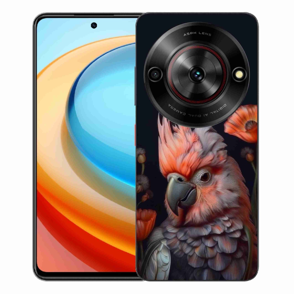 ZTE Blade A75 zselés tok mmCase - papagáj kakadu színekben