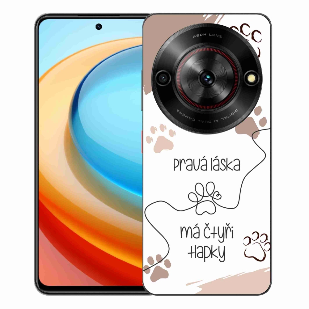 ZTE Blade A75 zselés tok mmCase - kutya motívum 1 fehér háttér