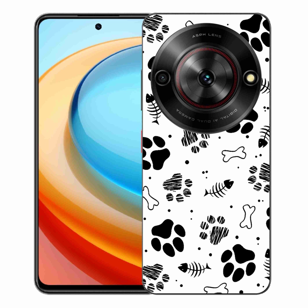 ZTE Blade A75 zselés tok mmCase - kutyamancsok 1