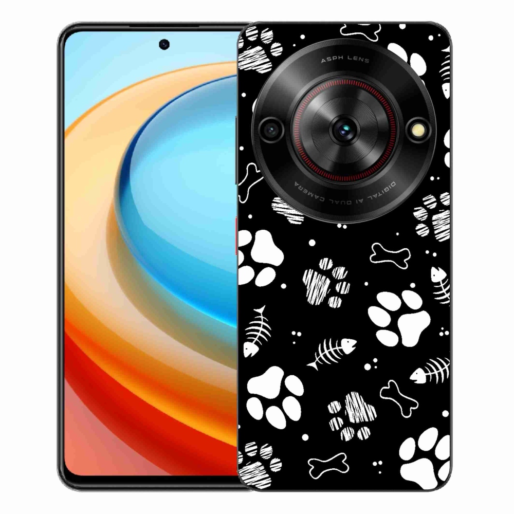 ZTE Blade A75 zselés tok mmCase - kutyamancsok
