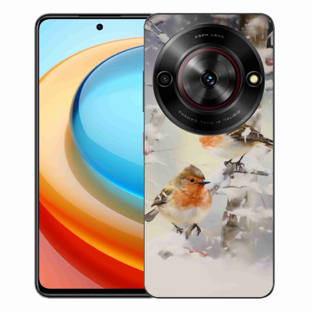 ZTE Blade A75 zselés tok mmCase - madarak télen