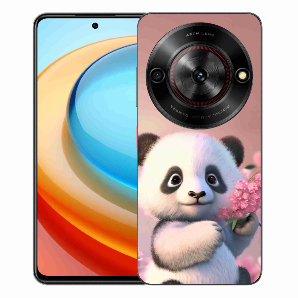 ZTE Blade A75 zselés tok mmCase - aranyos panda