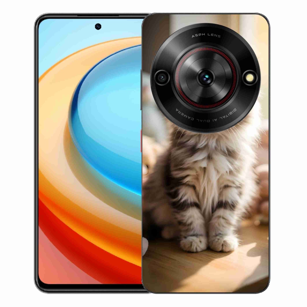 ZTE Blade A75 zselés borító mmCase - aranyos cica 10