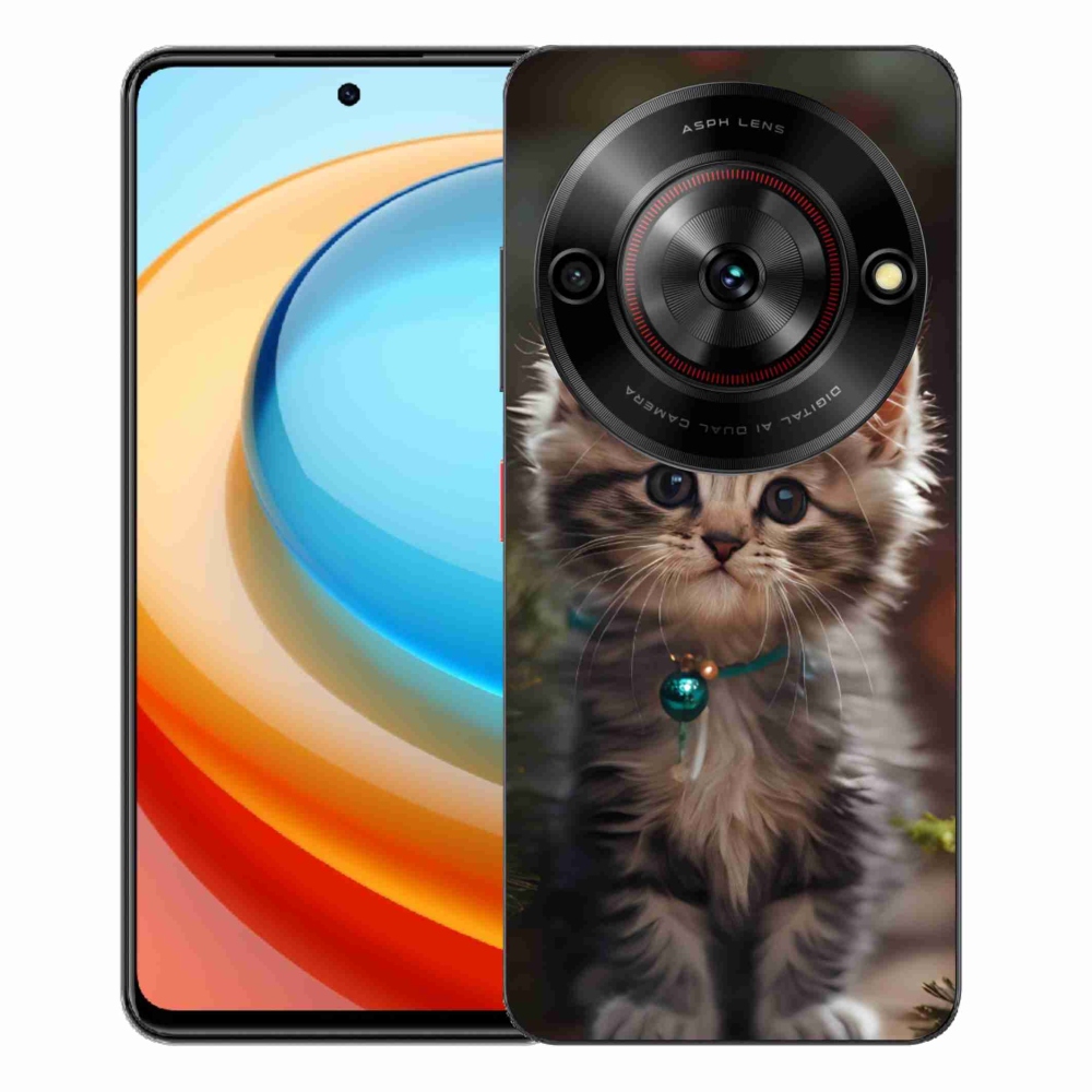 ZTE Blade A75 zselés borító mmCase - aranyos cica 11