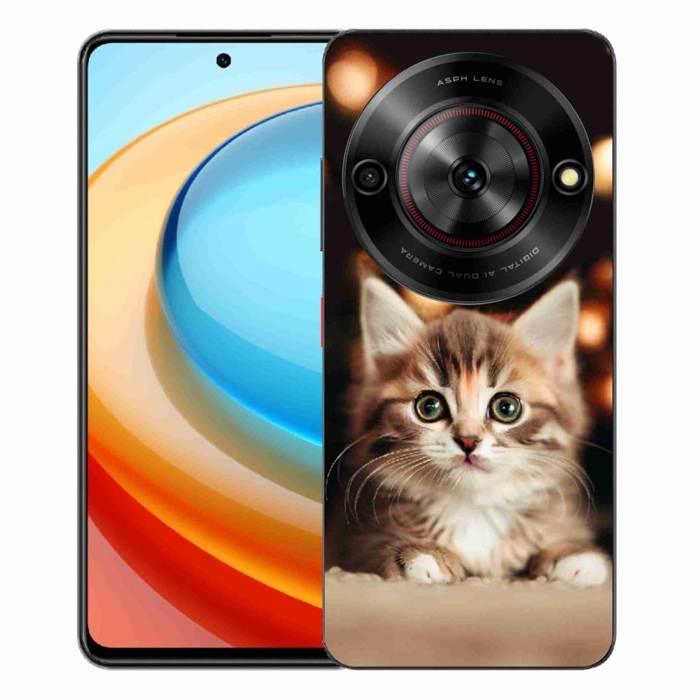 ZTE Blade A75 zselés borító mmCase - aranyos cica 2