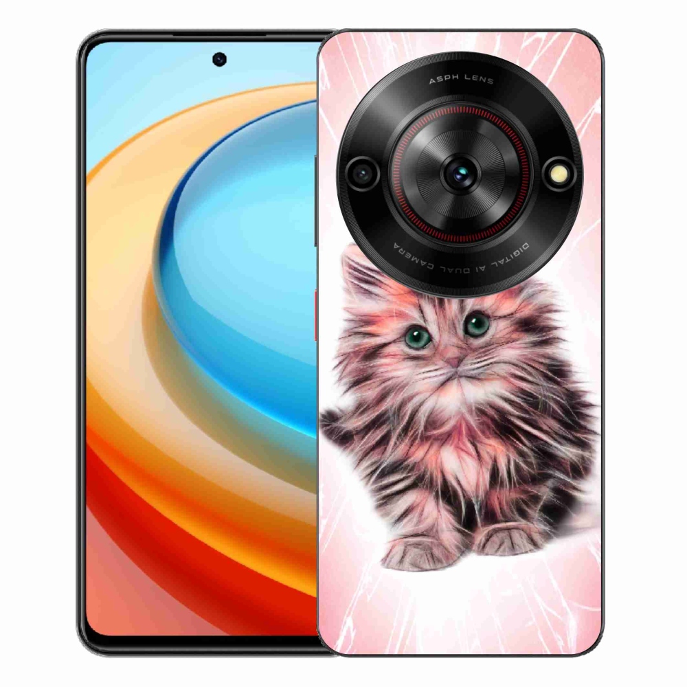 ZTE Blade A75 zselés tok mmCase - aranyos cica